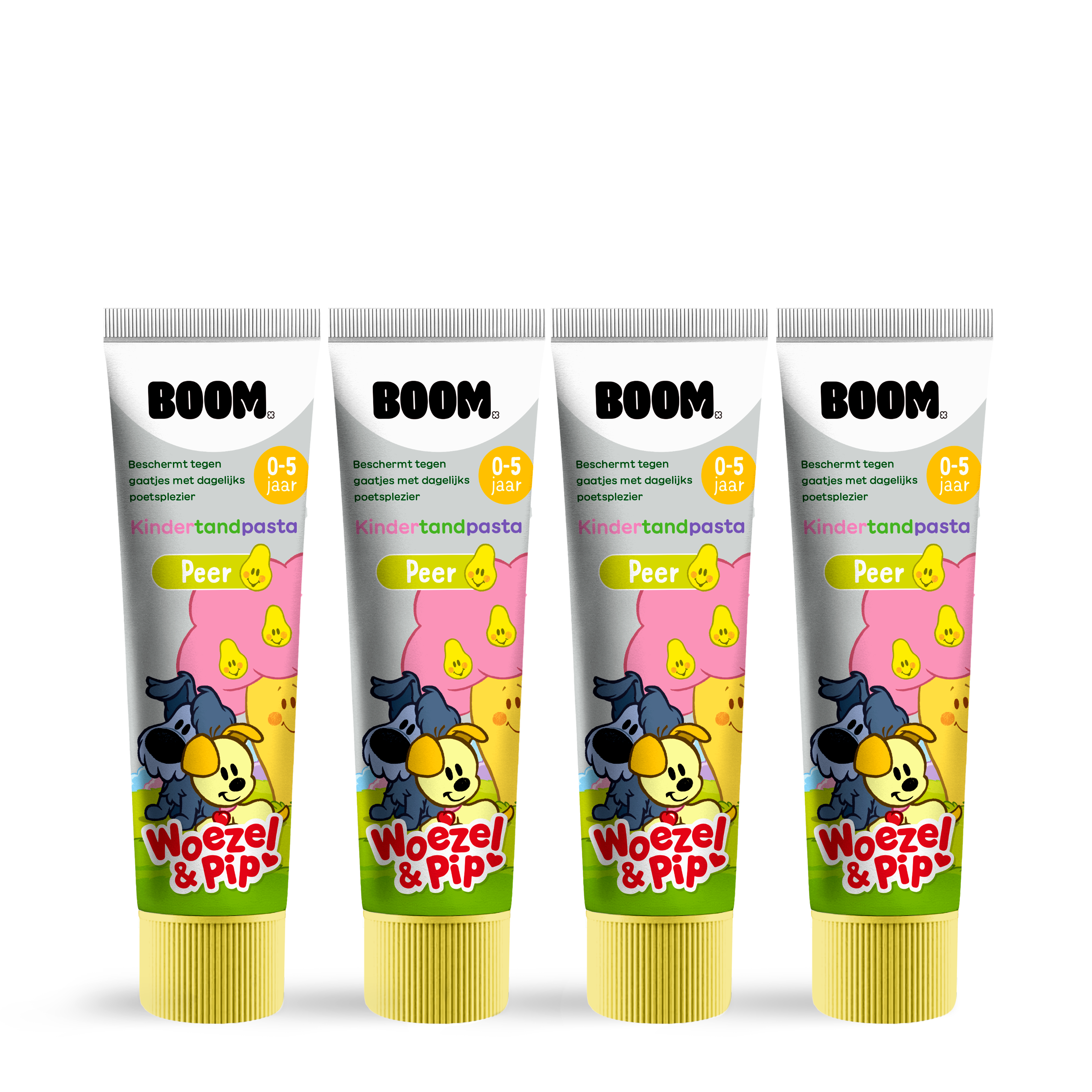 Woezel & Pip tandpasta 4-pack