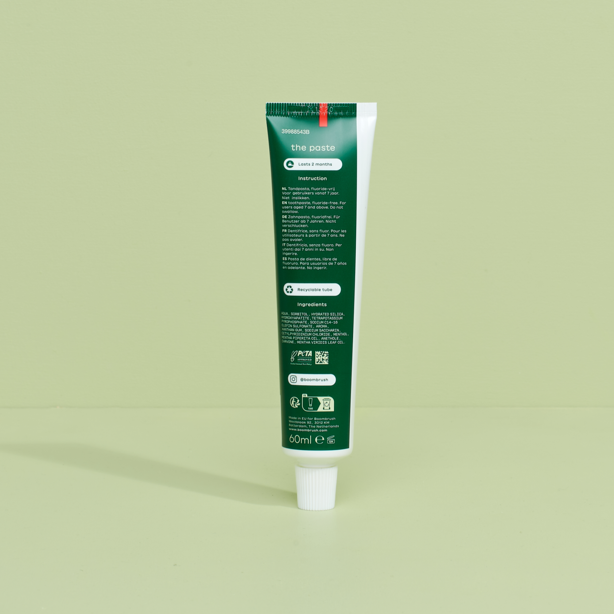 the paste fluoride free pack